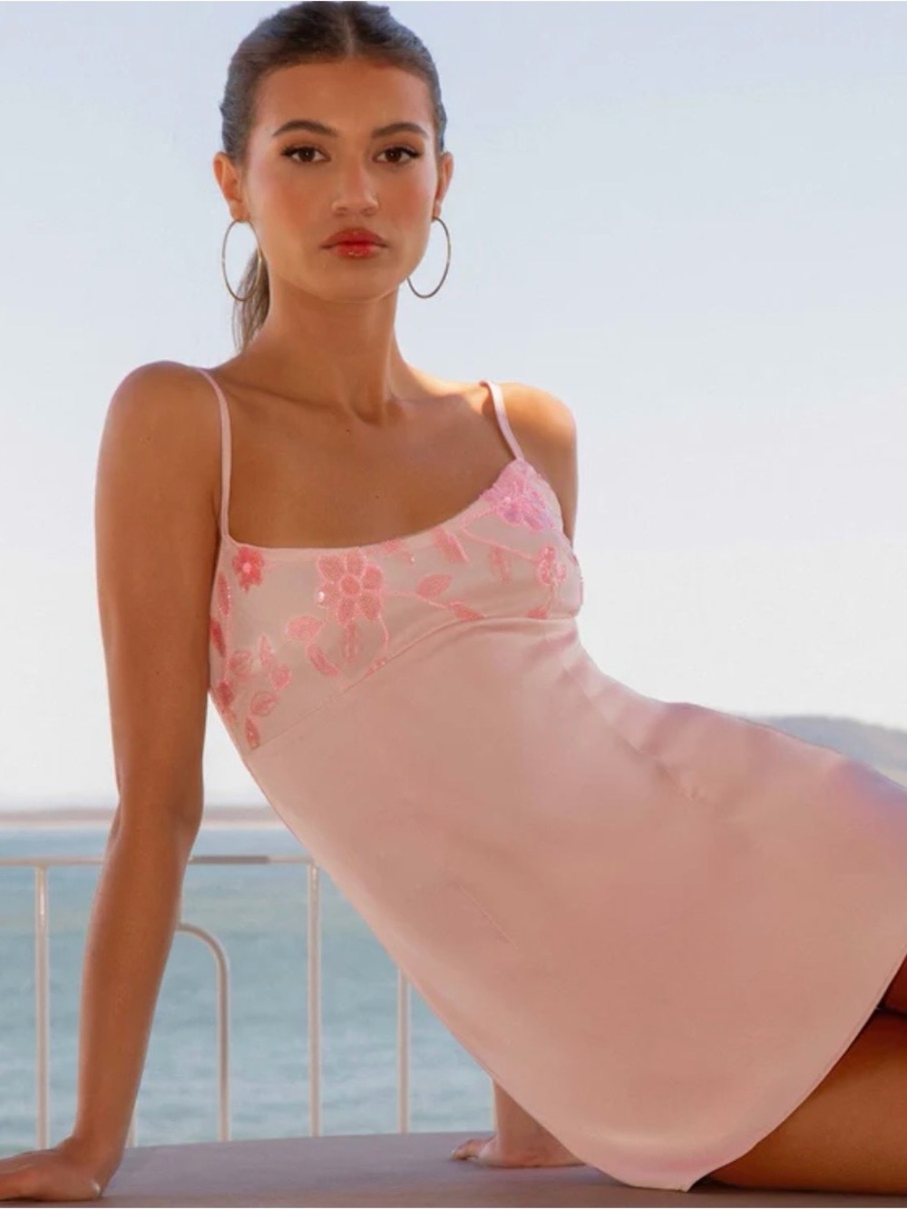 NWT Peppermayo Light Pink Sequin Minidress